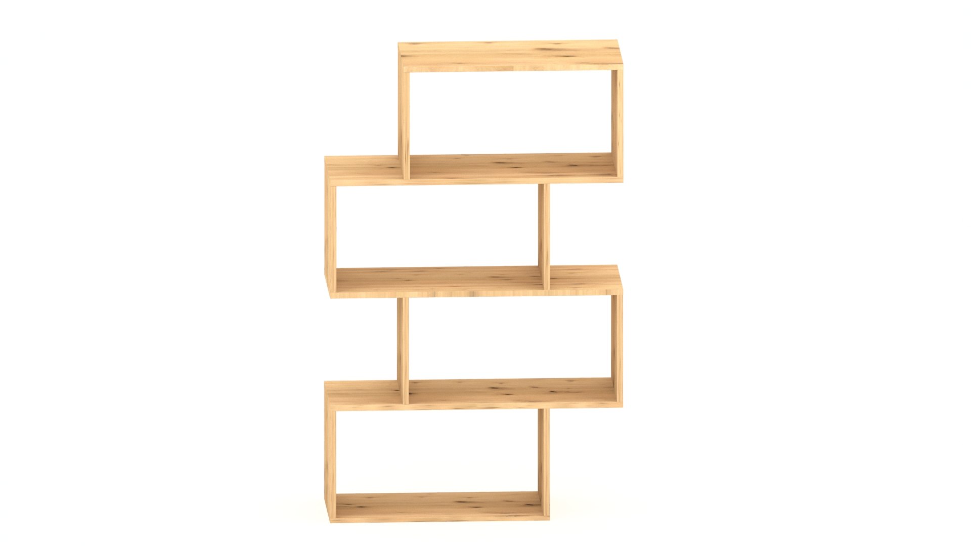 Wooden shelving unit 2 3D model TurboSquid 1952919
