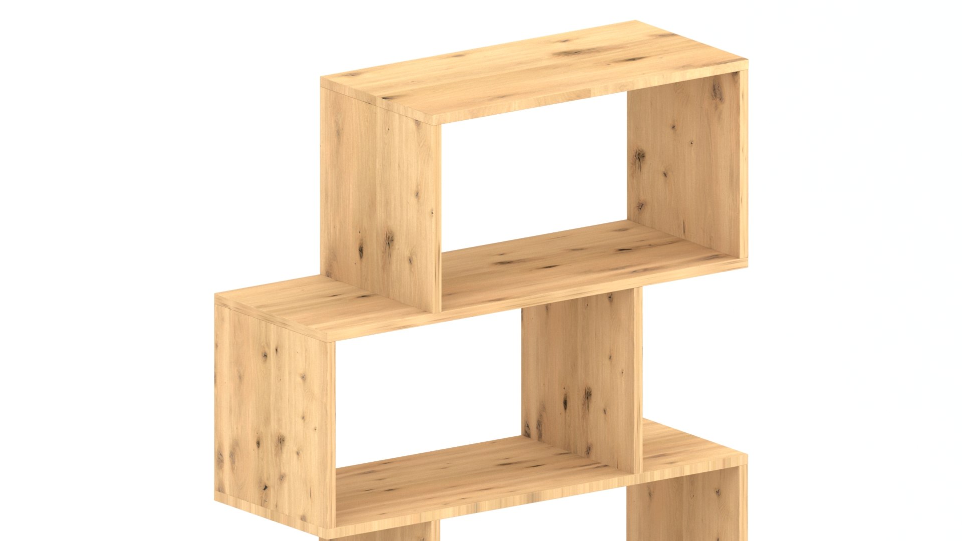 Wooden shelving unit 2 3D model TurboSquid 1952919