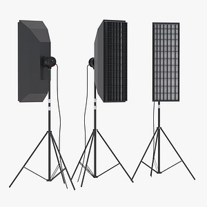 3D Softbox Studio Light 02