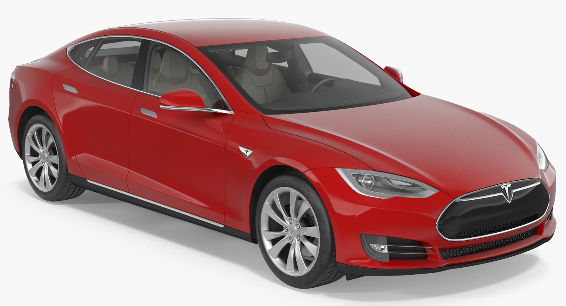 Tesla Model S 60 2015 3D Model 3D model preview