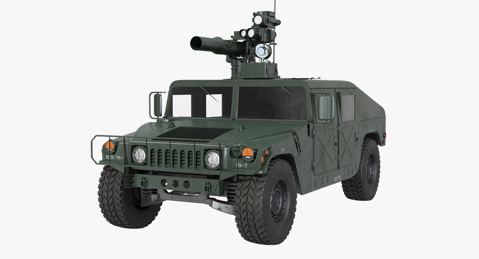HMMWV TOW Missile Carrier M966 3D Model 3D model preview