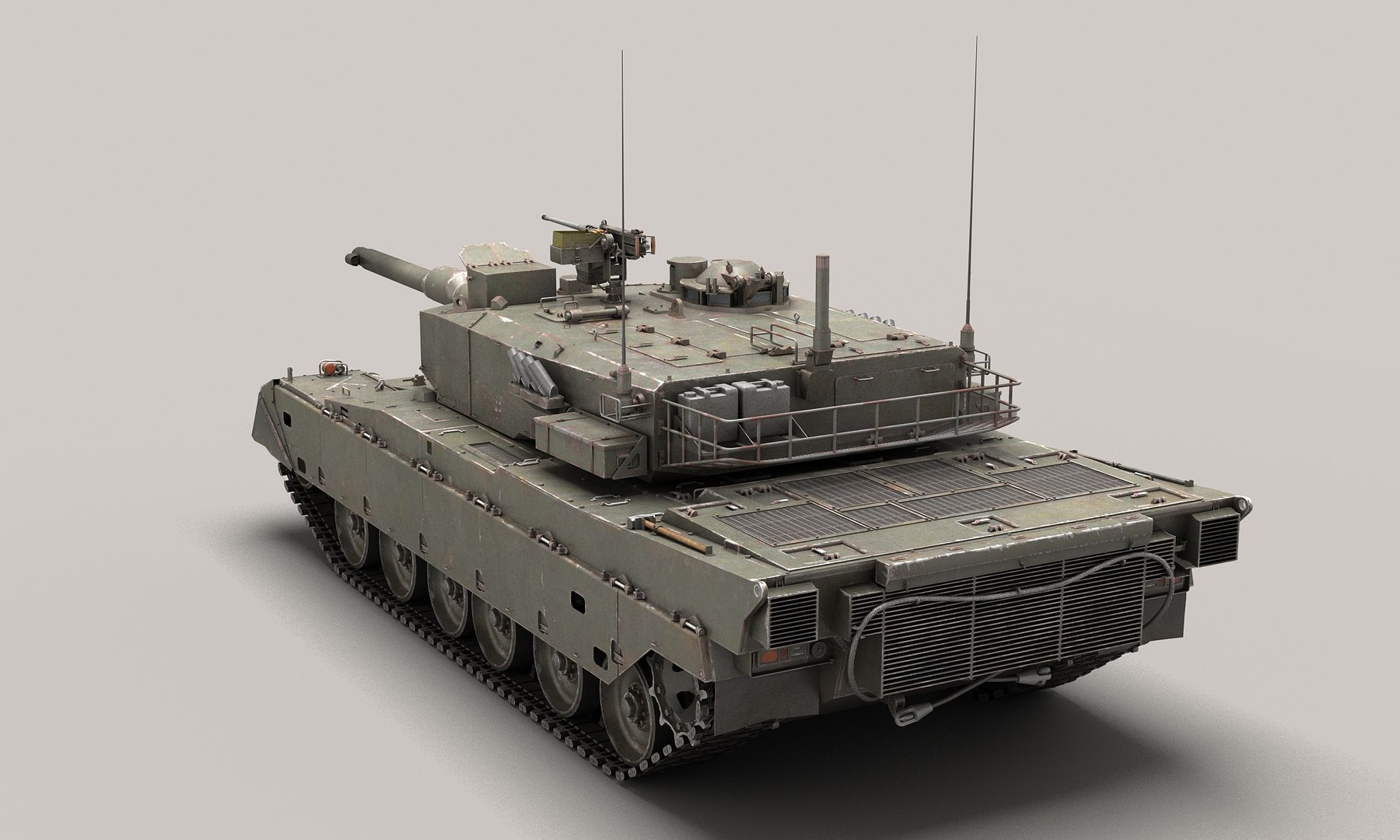 Japan Type 90 Main Battle Tank 3D Model - TurboSquid 2529762