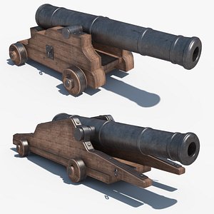cannons set 3D model