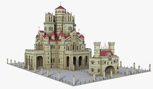 castle medieval 3D model