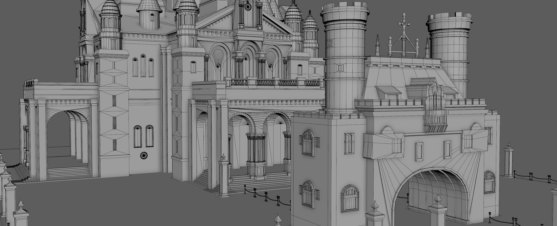 Castle Medieval 3D Model - TurboSquid 1392352