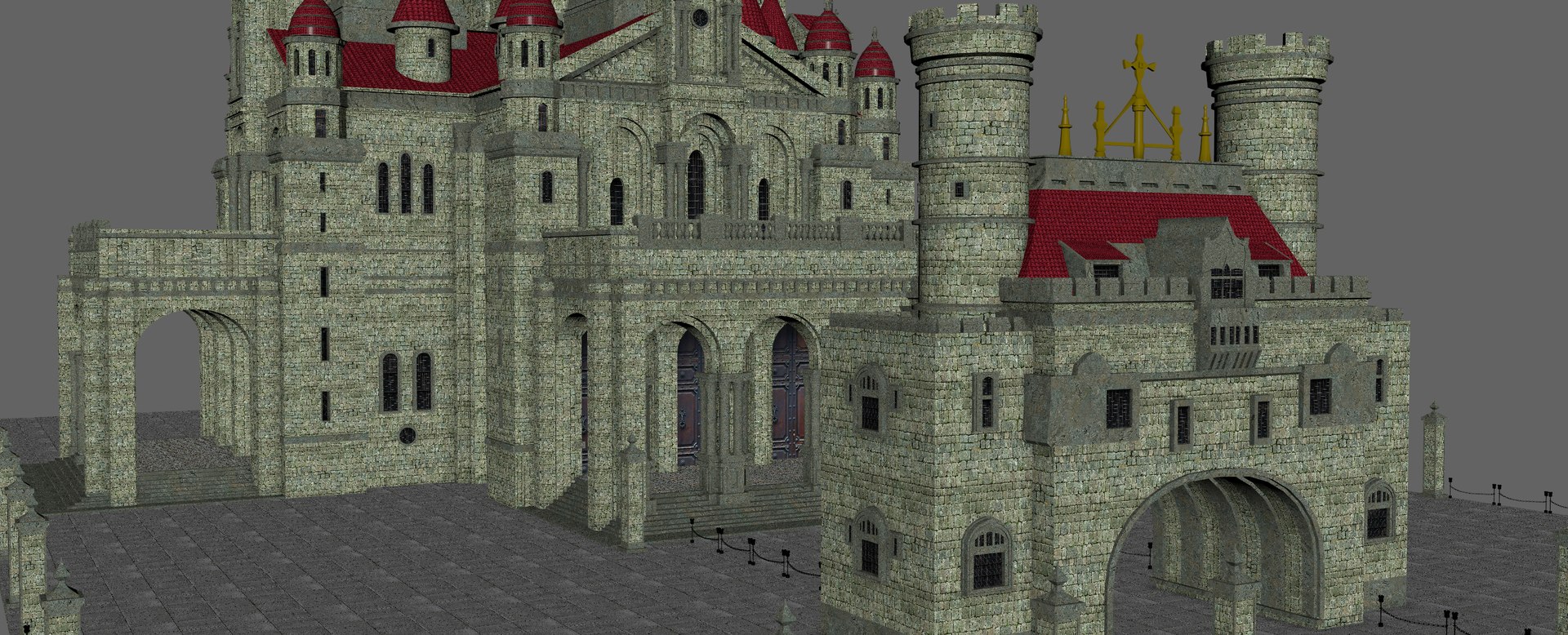 Castle Medieval 3D Model - TurboSquid 1392352