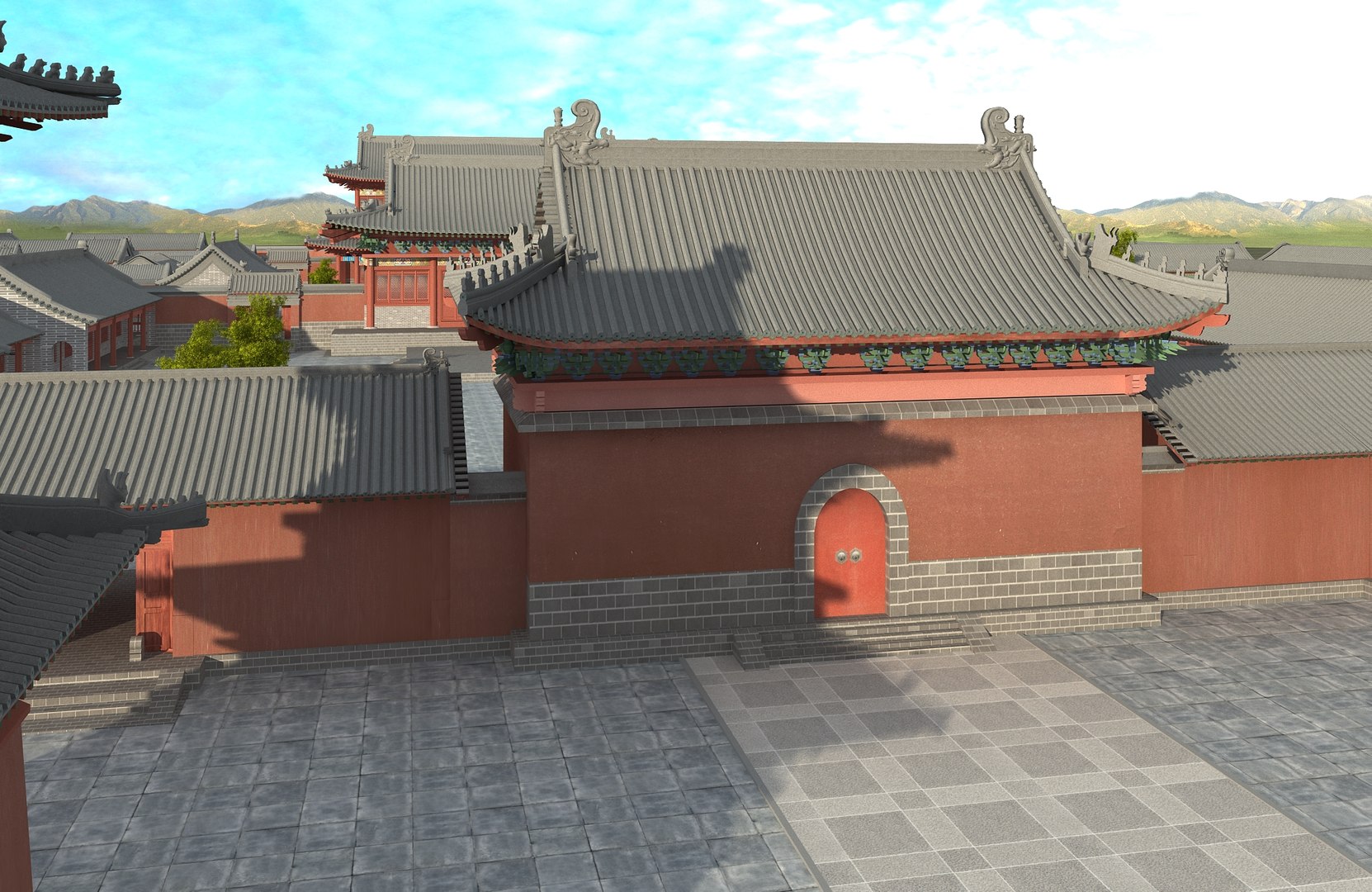 Chinese Ancient Buildings 09 3D model - TurboSquid 2055263