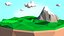 Low-Poly-Insel