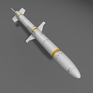 3d agm-88 harm missile model