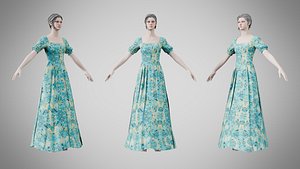 Dress 27 Tropical Horizon 3D model