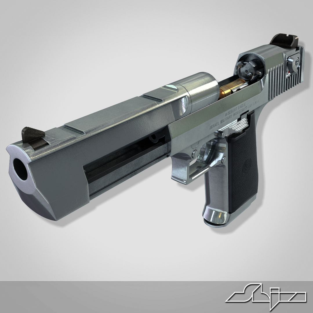 desert eagle pistol 3d model