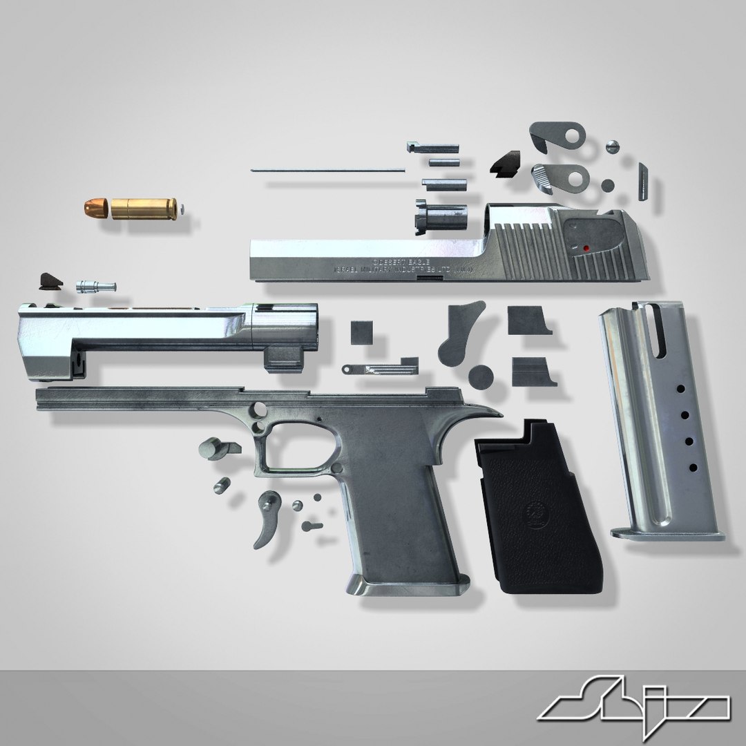 Desert Eagle Pistol 3d Model