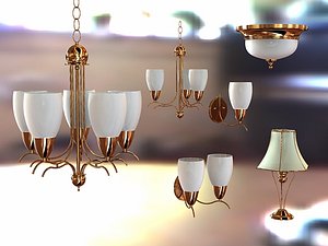 lamp light pendant 3d model