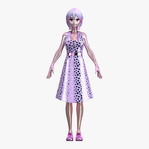 3D Girls Long Fashion Dress