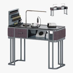 Rock Plate Manicure Table 3D model