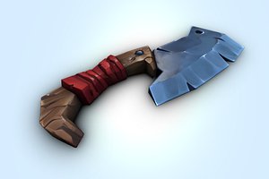 Cleaver Axe   Low Poly Game Ready Weapon model