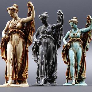 Dancing Gril Sculpture model