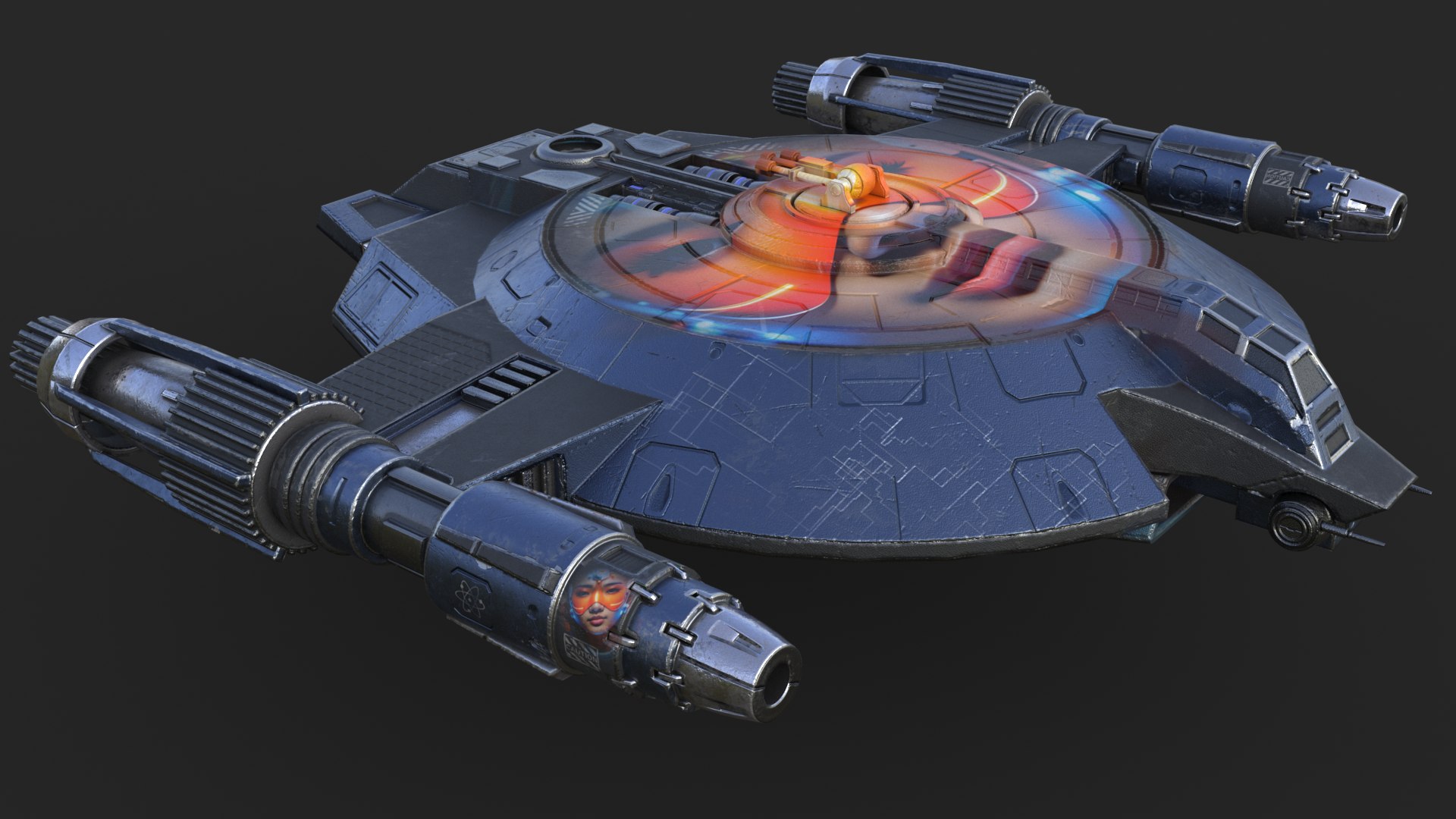 3D Model Lancer Class Spaceship Angel 86 - TurboSquid 2100166