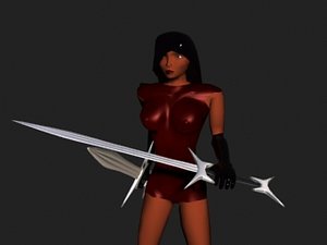 woman 3d max