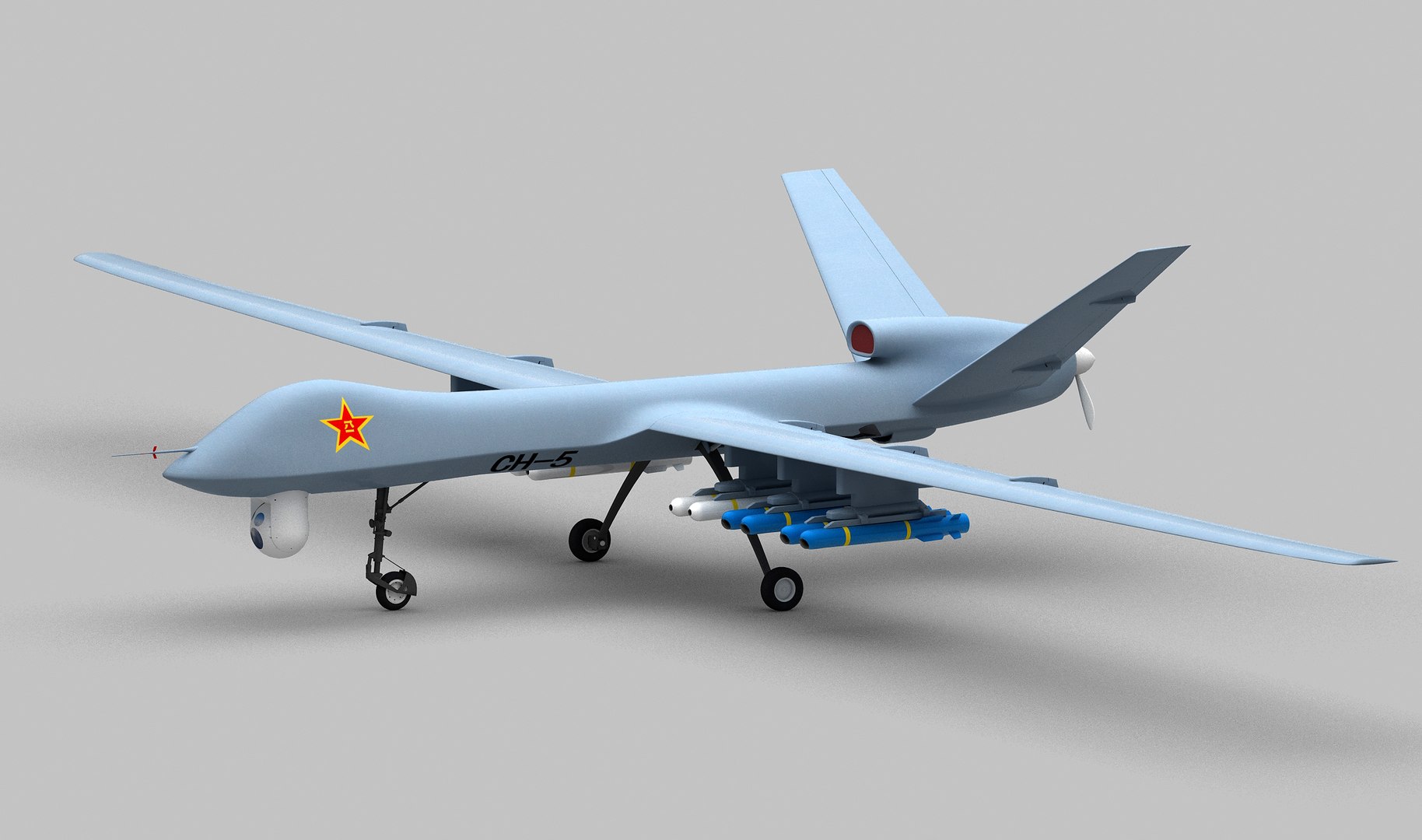 3D CH-5 UAV - TurboSquid 2234681