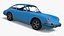 Porsche 911 1968 Blue Simplified