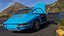 Porsche 911 1968 Blue Simplified