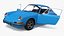Porsche 911 1968 Blue Simplified