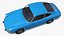 Porsche 911 1968 Blue Simplified