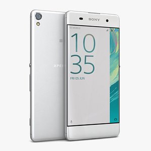 3d sony xperia xa white