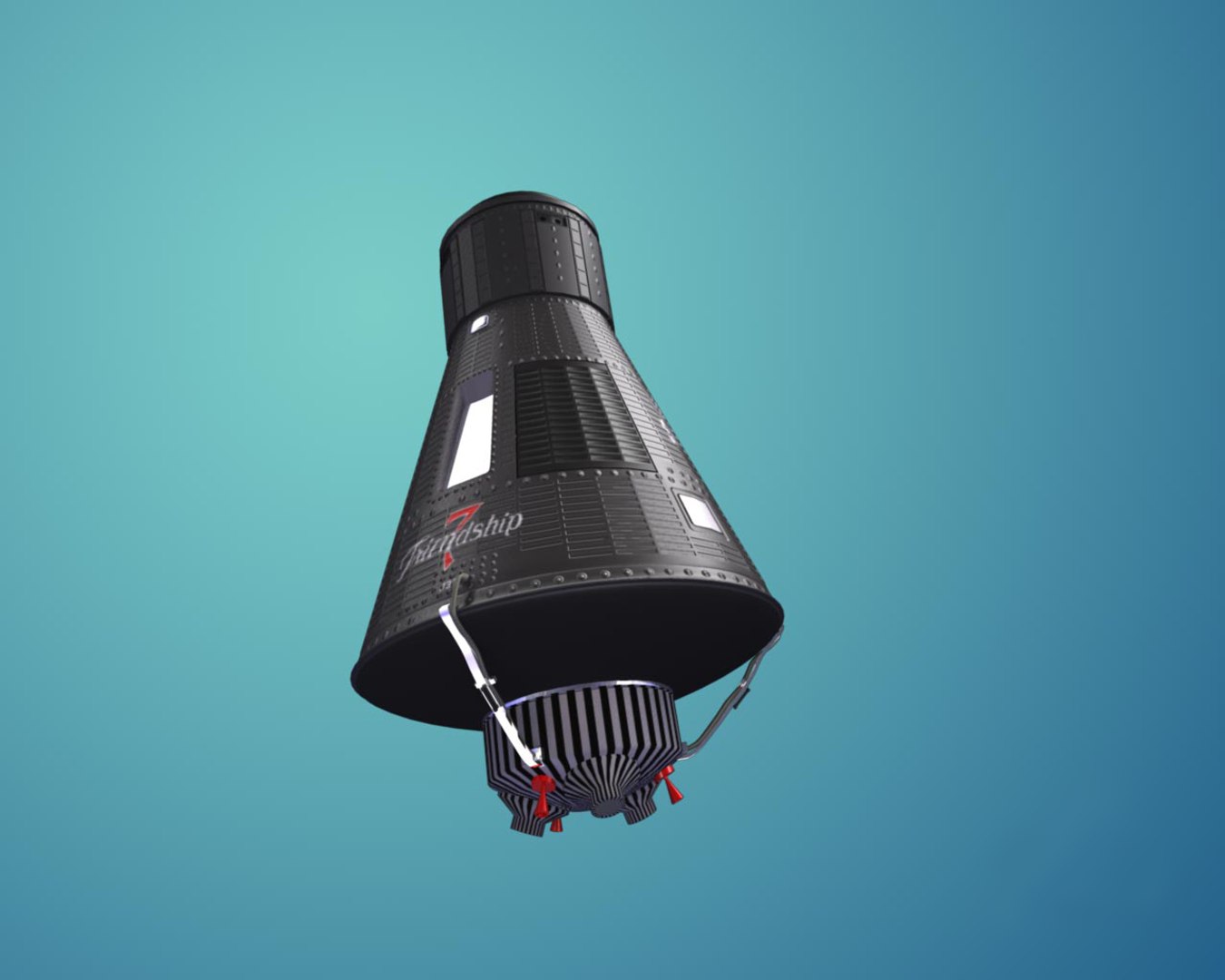 Nasa Mercury 6 Capsule Max