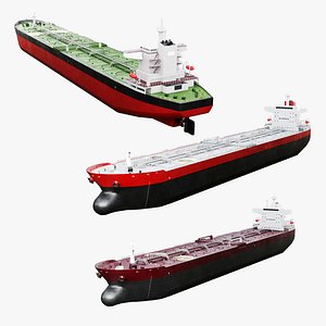 3D model Oil  Tankers Bundle
