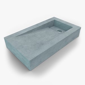 3D concrete sink model