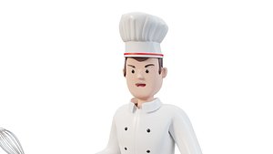 3D model Cartoon Chef