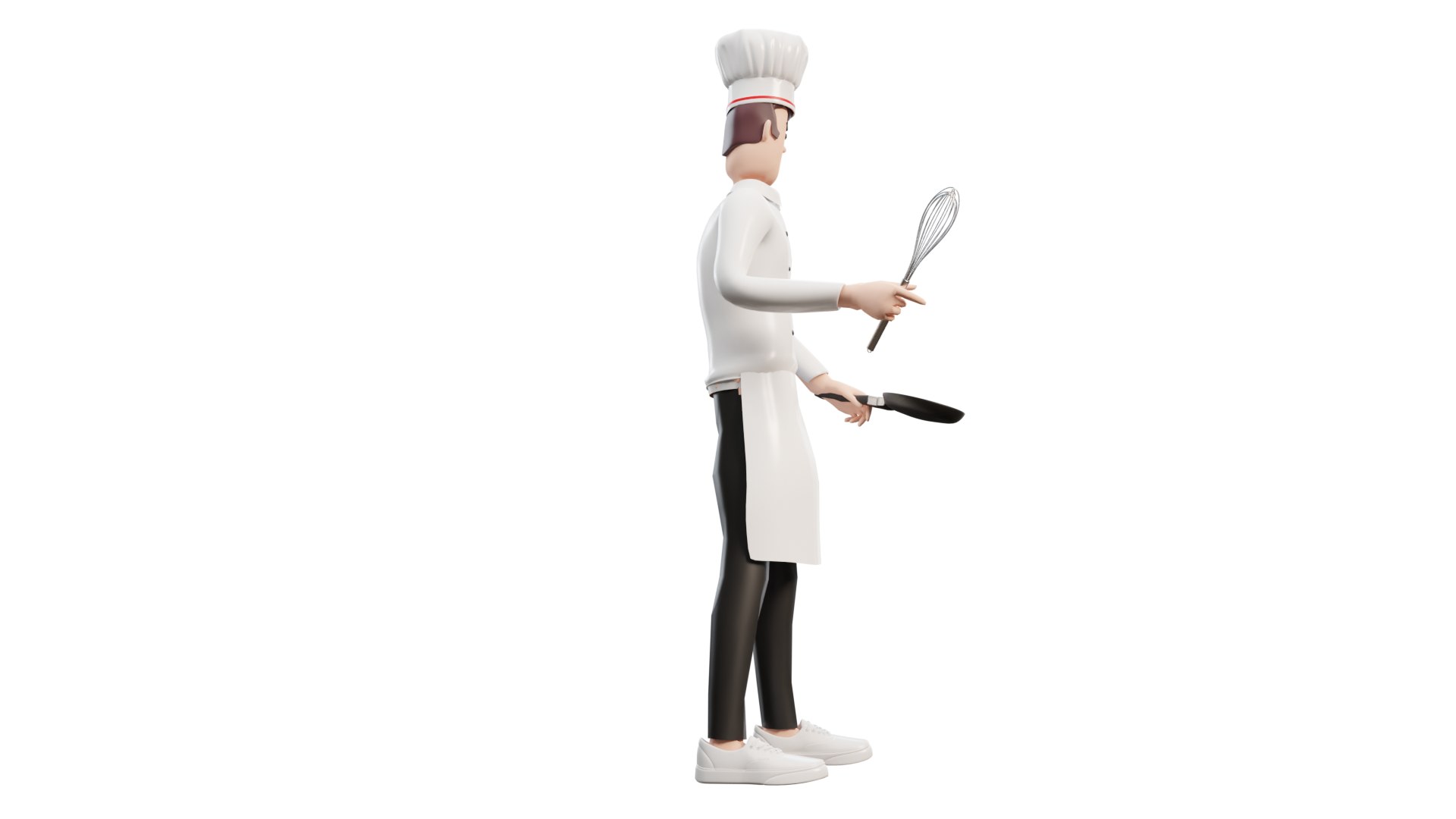 3D Model Cartoon Chef - TurboSquid 2125301