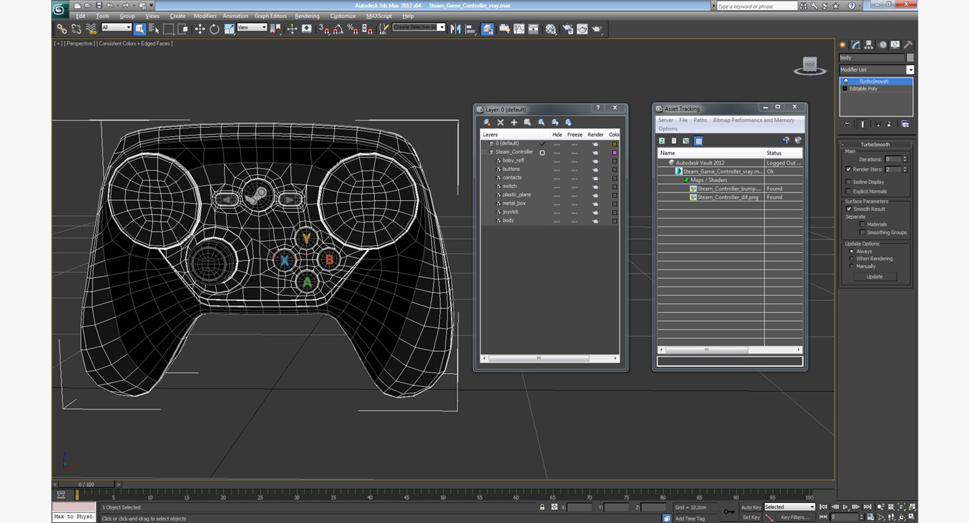Steam Controller 3D - TurboSquid 1195531