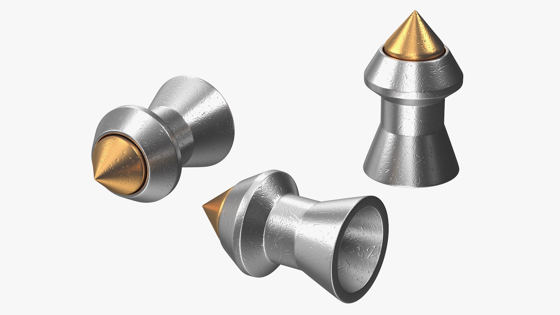 3D model pointed airgun pellets TurboSquid 1548218