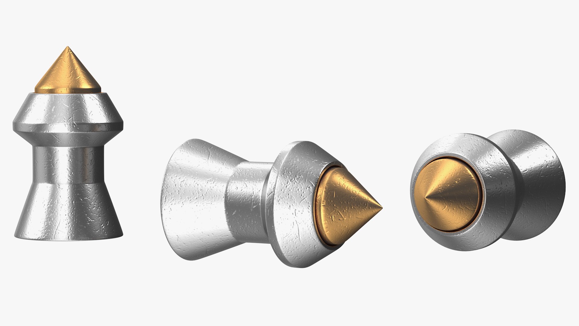 3D model pointed airgun pellets TurboSquid 1548218