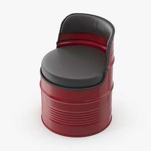 3D Barrel Chair