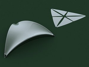 3D model 3-angle arch tent patterns