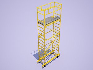 3d scaffolding 2x2m model