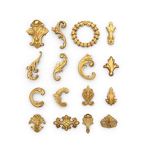 Acanthus Leaves Collection -01 3D model