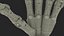 Roboterhand schwarz manipuliert