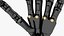 Roboterhand schwarz manipuliert