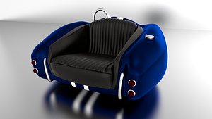 3d cobra sofa car