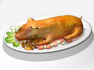 3ds max roasted pig