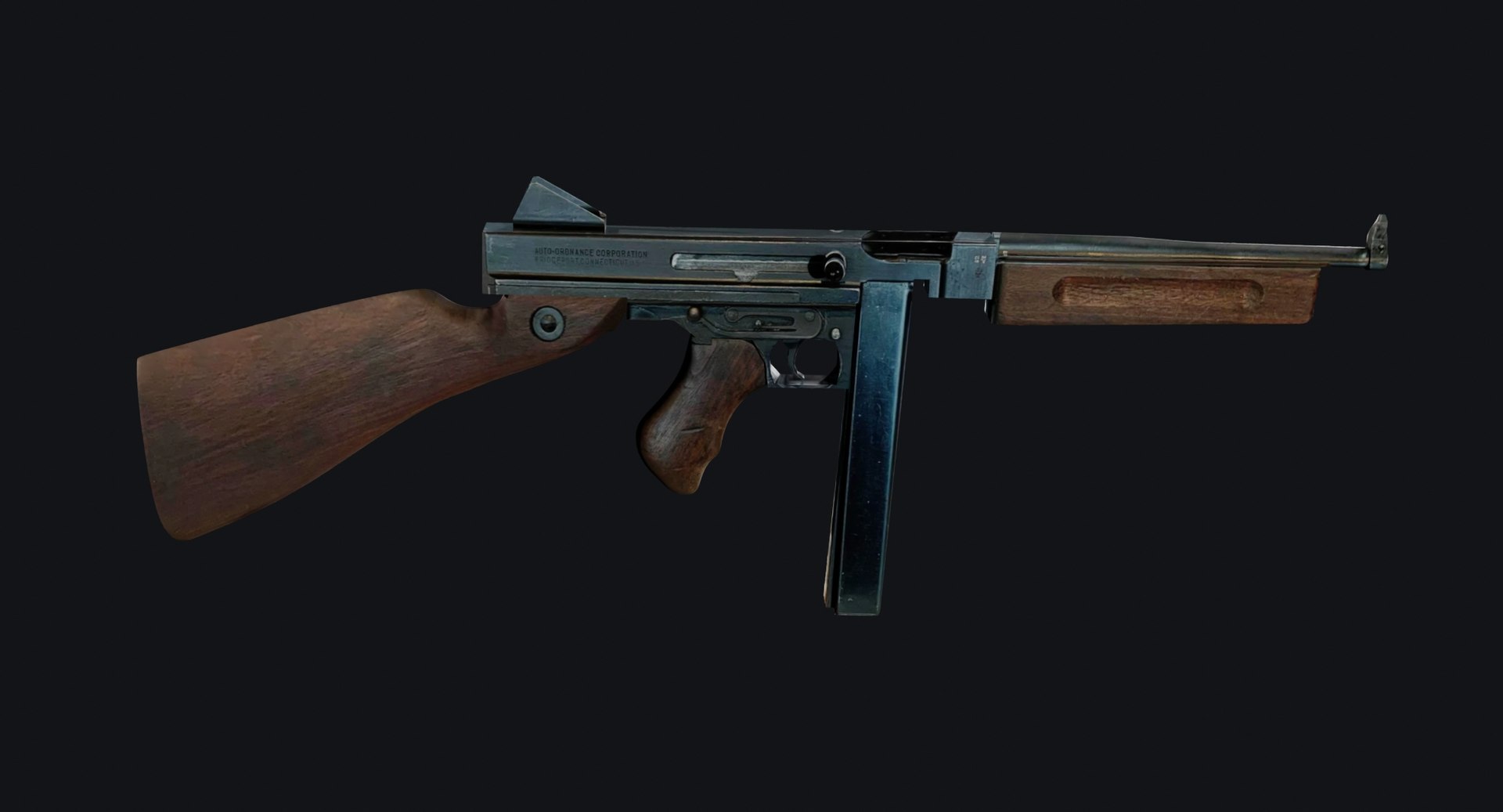 3D World War 2 Thompson Gun - TurboSquid 2104972