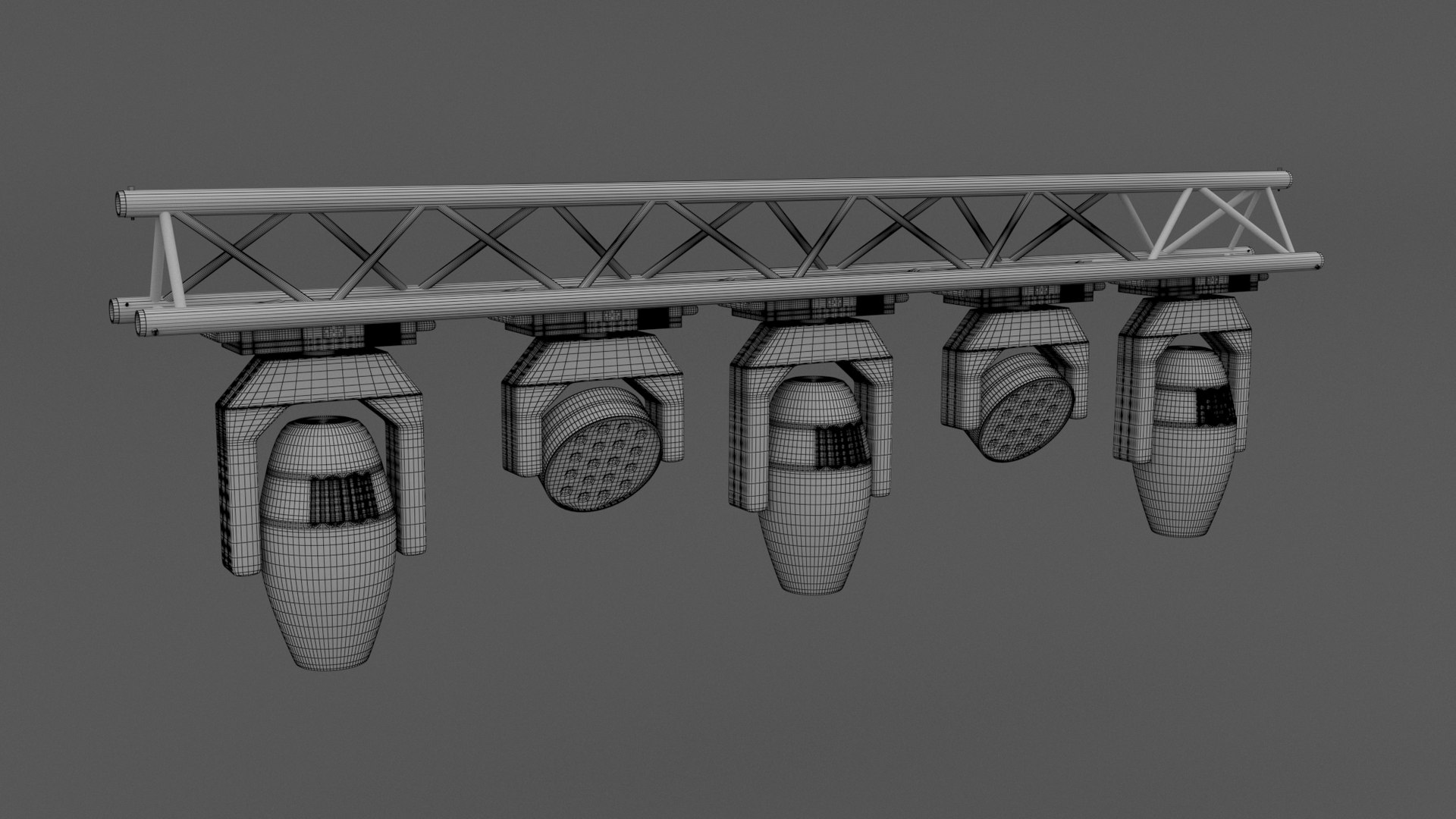 Truss With Moving Heads 3D Model - TurboSquid 1744803