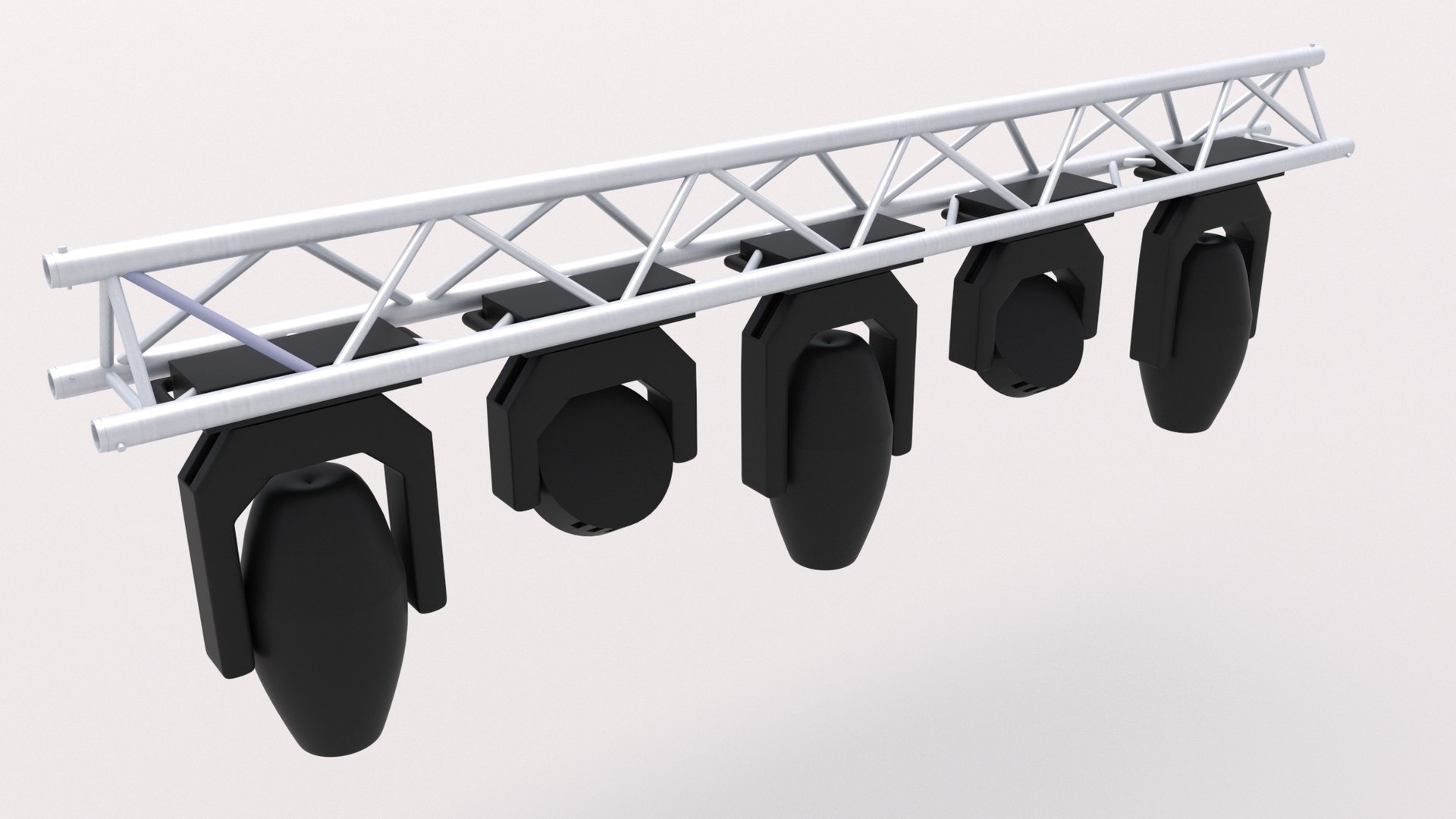 Truss With Moving Heads 3D Model - TurboSquid 1744803