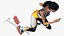 Sportlerin Startpose mit Block