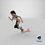 Sportlerin Startpose mit Block